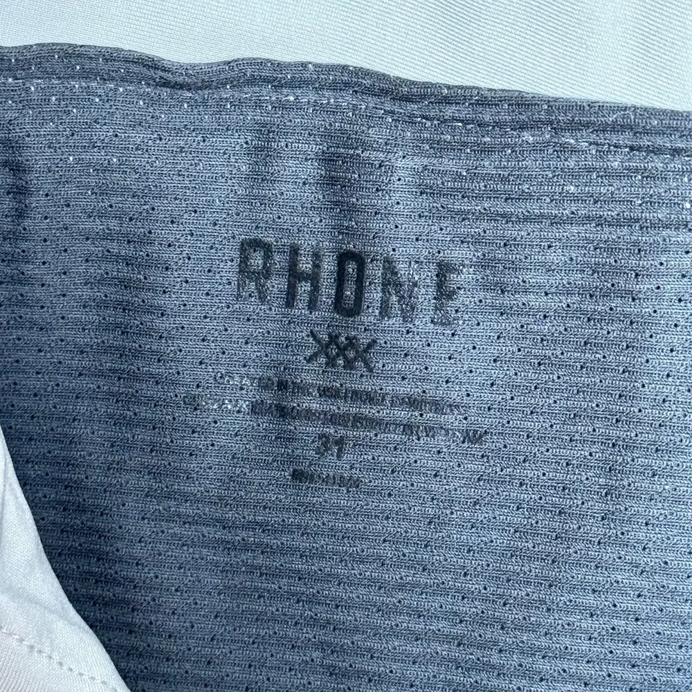 Rhone Commuter Pants Men 31 Gray Slim Straight Performance Stretch 5 Pocket Golf